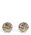 Tateossian Circle Skeleton Gear Cufflinks In Silver