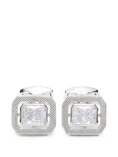 Tateossian Crystal-embellished Cufflinks In Metallic