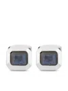 Tateossian Engraved Cufflinks In Grey