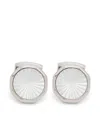 Tateossian Cufflinks Palladium Polished White In Grey