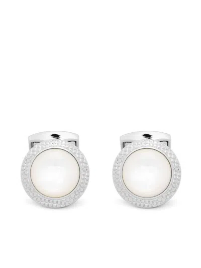 TATEOSSIAN TATEOSSIAN CUFFLINKS ROUND PALLADIUM WHITE ACCESSORIES