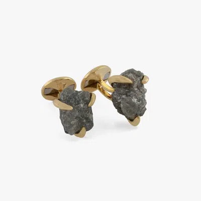 Tateossian Diamond Claw Cufflinks In 18k Yellow Gold - 35.50ct