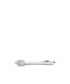 Tateossian Halo Rectangular Crystal-embellished Tie Clip In Silver