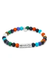 Tateossian Discs Beaded Stretch Bracelet In Multi