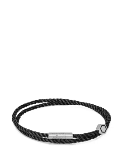 Tateossian Double-wrap Rope Bracelet In Pink