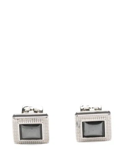 Tateossian Duo Cabachon Cufflinks In Silver
