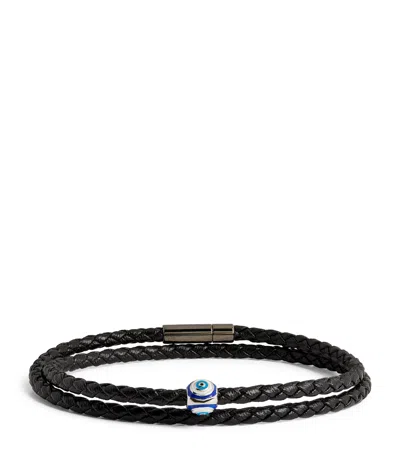 Tateossian Evil Eye Bracelet In Black