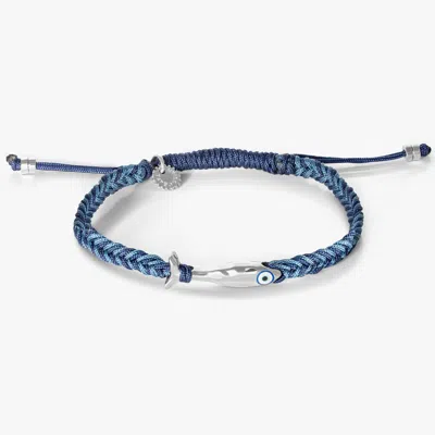 Tateossian Feng Shui Fish Macrame Bracelet In Blue