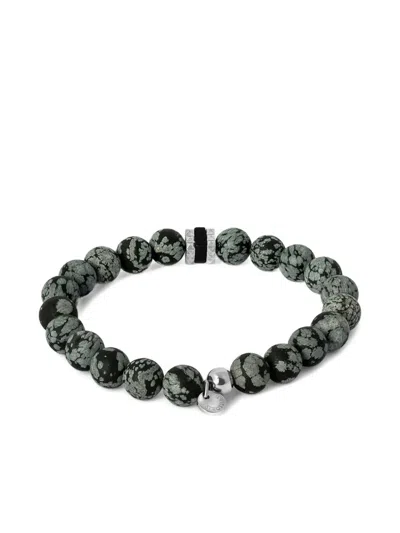 Tateossian Giza Beaded Bracelet In Green