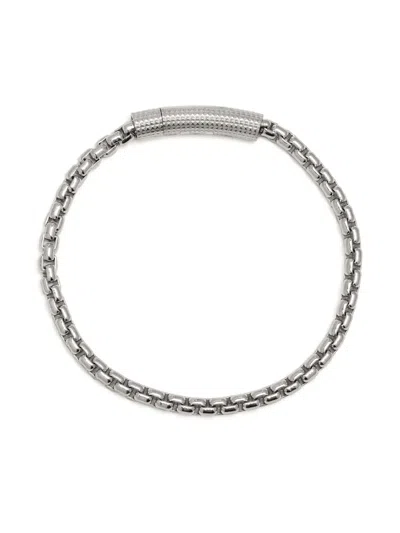 Tateossian Giza Box Chain Bracelet In Silver