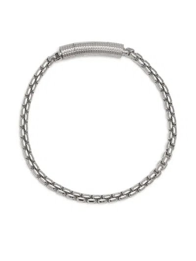 Tateossian Giza Box Chain Bracelet In Silver