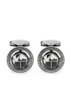 Tateossian Globe Cage Cufflinks In Schwarz