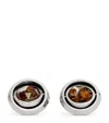 Tateossian Graffiato Stony-iron Meteorite Cufflinks In Metallic
