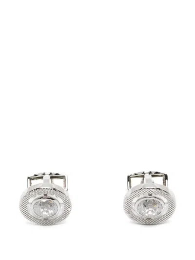Tateossian Halo Quartz Cufflinks In Silver