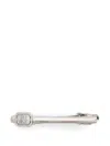 Tateossian Halo Rectangular Crystal-embellished Tie Clip In Silver