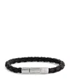 Tateossian Herringbone Click Pelle Bracelet In Silver