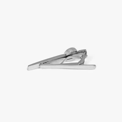 Tateossian Industrial Gears Tie Clip Palladium Plated In Silver