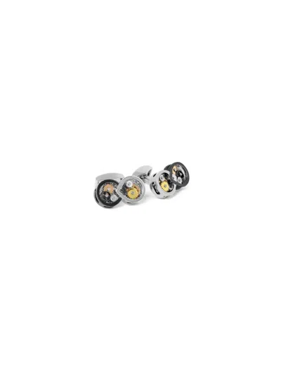 Tateossian Infinity Gear Cufflinks In Silver