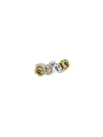 Tateossian Infinity Gear Cufflinks In Silver