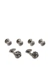 Tateossian Carbon Knot Cufflinks Sets In Black