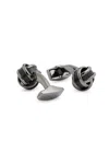 Tateossian Signature Knot Cufflinks In Metallic