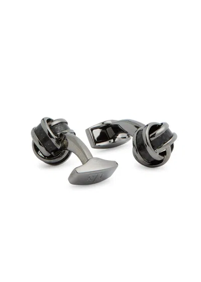 TATEOSSIAN TATEOSSIAN KNOT GUNMETAL CUFFLINKS