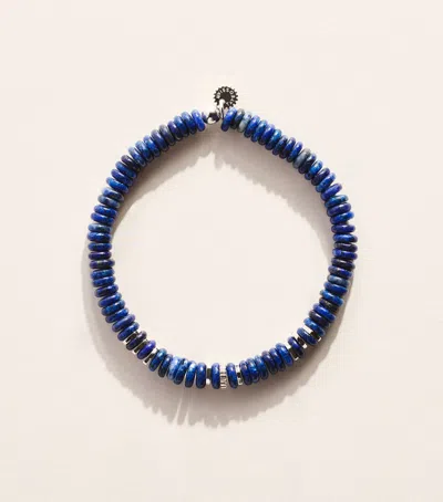 Tateossian Lapis Lazuli Disc Bracelet In Blue