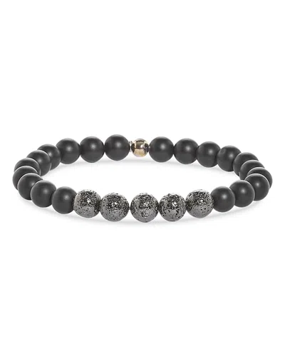 TATEOSSIAN LAVA & CRYSTAL BEADED BRACELET