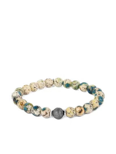 Tateossian Lhasa Graffiato Beaded Bracelet In Neutral