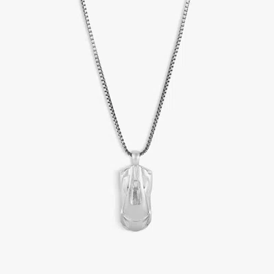 Tateossian London Automobili Lamborghini Miniature Necklace In Sterling Silver