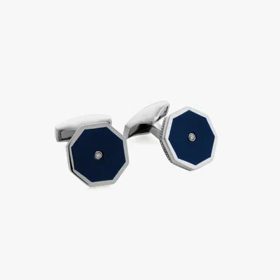 Tateossian London Eye Diamond Cufflinks In Sterling Silver