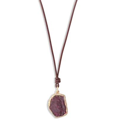 Tateossian London Ruby & Diamond Necklace In 18k Rose Gold(limited Edition)