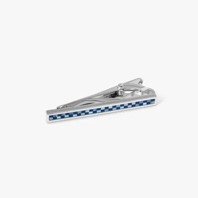 Tateossian London Thompson Mosaic Semi Precious Tie Clip In Blue
