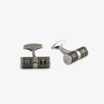 Tateossian Lucky Me Cufflinks In Rhodium Plated Silver