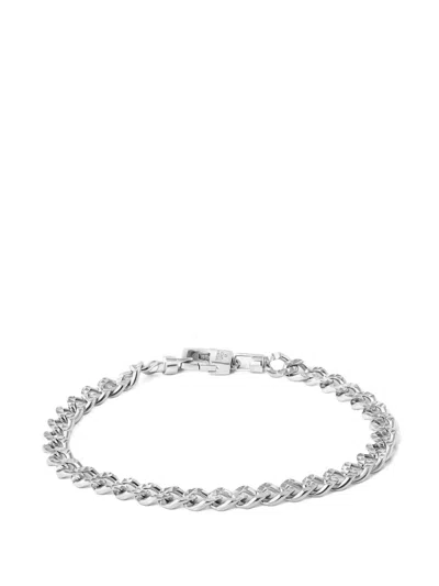 Tateossian Martellato Curb-chain Bracelet In Metallic