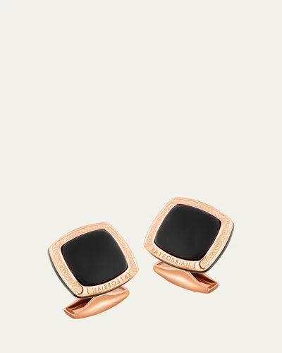 Tateossian Men's Black Onyx Cushion Cufflinks