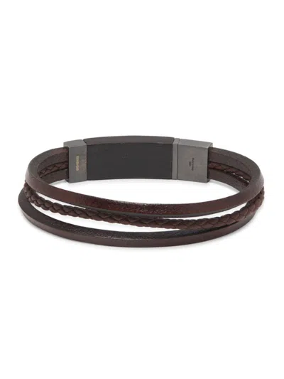Tateossian Men's Black Rhodium-plated Sterling Silver Madera Multi-strand Bracelet
