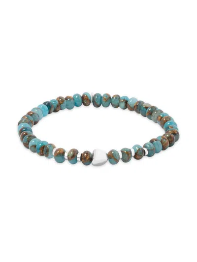 Tateossian Men's Blue Jasper Sterling Silver Nepal Nuovo Bracelet