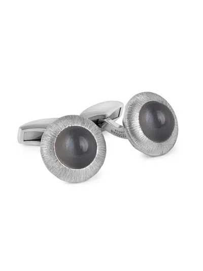 Tateossian Men's Moonstone & Sterling Silver Cufflinks In Gray