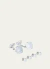 Tateossian Men's Moonstone Cufflink Stud Set In White