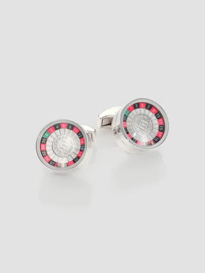 Tateossian Men's Roulette Cuff Links In Silver