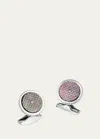 Tateossian Men's Sartorial Diamond Cufflinks In Black