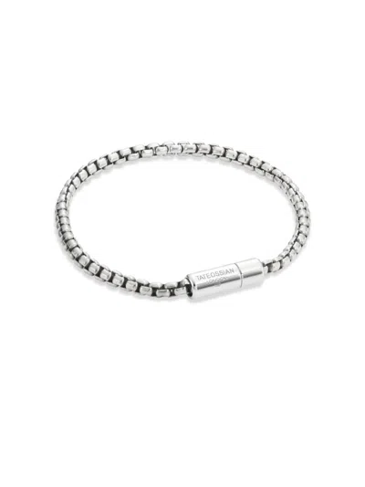 Tateossian Men's Silver Snake Chain Bracelet