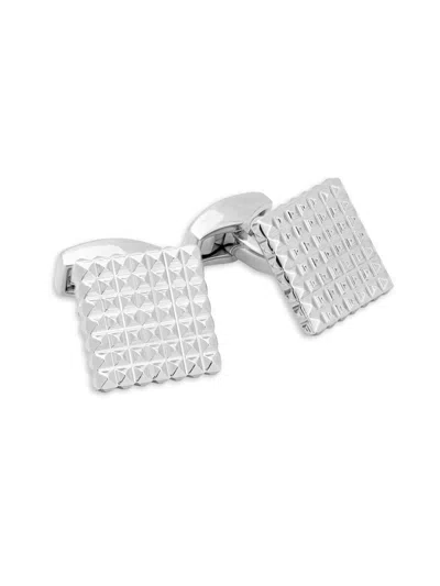 Tateossian Men's Silvertone 3d Pyramid Cufflinks In Metallic