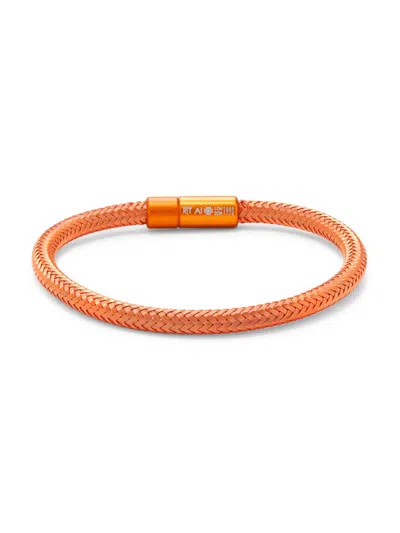 Tateossian Men's Soho Rt Braided Bracelet In Orange