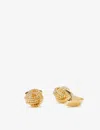 Tateossian Knot Gold-plated Cufflinks In Gold
