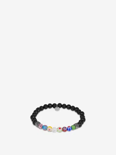 Tateossian Millefiori Bead Bracelet In Black