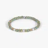 Tateossian Mini Rigato Java Beaded Bracelet In Light Blue - M