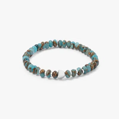 Tateossian Nepal Nugget Beaded Bracelet With Blue Jasper - S