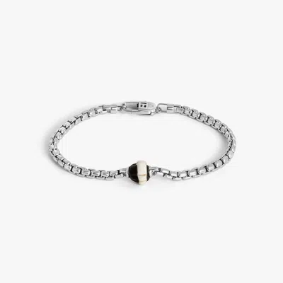Tateossian Nigerian Dog Tooth Chain Bracelet In Sterling Silver(limited Edition) - M